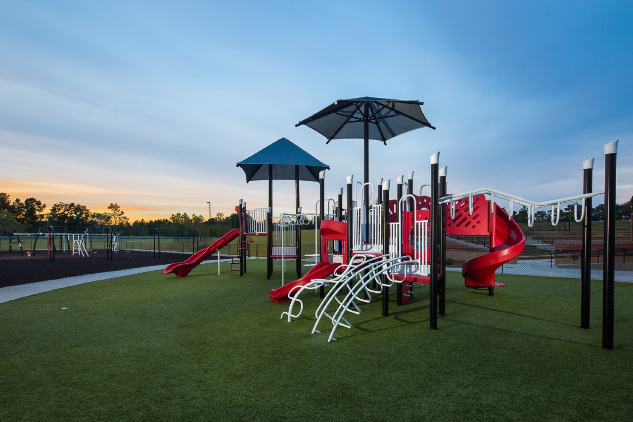 Synthetic grass playground by Southwest Greens of Augusta